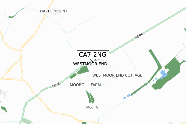 CA7 2NG map - small scale - OS Open Zoomstack (Ordnance Survey)