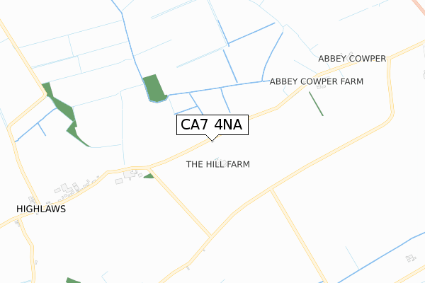 CA7 4NA map - small scale - OS Open Zoomstack (Ordnance Survey) CA7 4NA map - small scale - OS Open Zoomstack (Ordnance Survey)