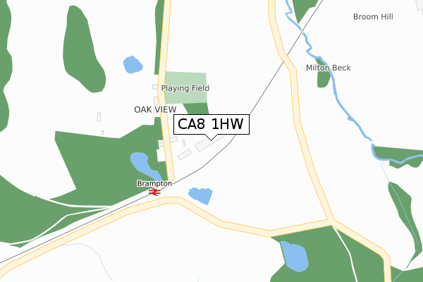 CA8 1HW map - large scale - OS Open Zoomstack (Ordnance Survey) CA8 1HW map - large scale - OS Open Zoomstack (Ordnance Survey)