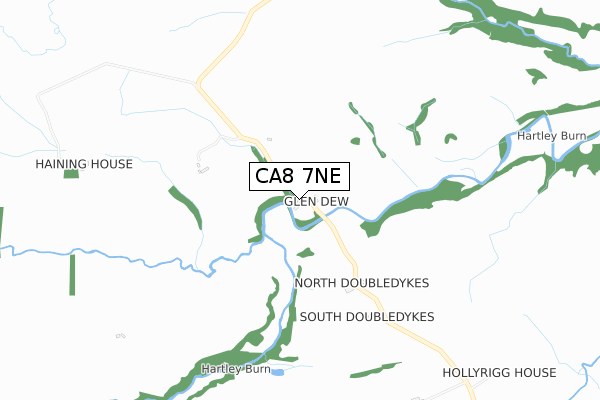 CA8 7NE map - small scale - OS Open Zoomstack (Ordnance Survey) CA8 7NE map - small scale - OS Open Zoomstack (Ordnance Survey)