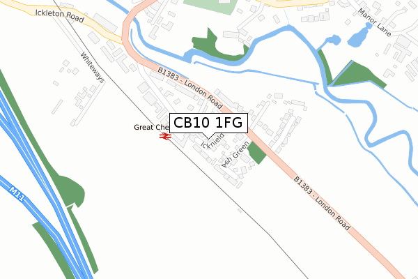 CB10 1FG map - large scale - OS Open Zoomstack (Ordnance Survey) CB10 1FG map - large scale - OS Open Zoomstack (Ordnance Survey)