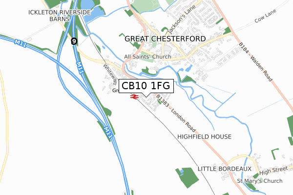 CB10 1FG map - small scale - OS Open Zoomstack (Ordnance Survey) CB10 1FG map - small scale - OS Open Zoomstack (Ordnance Survey)