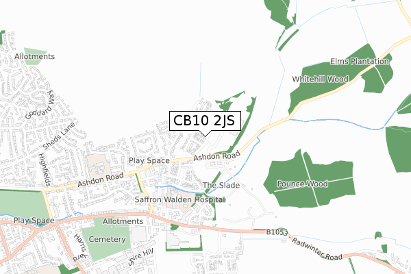 CB10 2JS map - small scale - OS Open Zoomstack (Ordnance Survey) CB10 2JS map - small scale - OS Open Zoomstack (Ordnance Survey)
