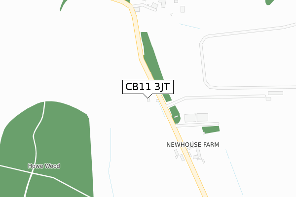 CB11 3JT map - large scale - OS Open Zoomstack (Ordnance Survey)