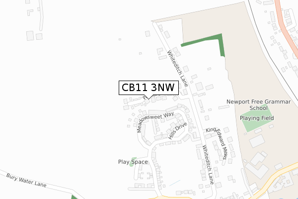 CB11 3NW map - large scale - OS Open Zoomstack (Ordnance Survey) CB11 3NW map - large scale - OS Open Zoomstack (Ordnance Survey)
