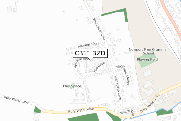 CB11 3ZD map - large scale - OS Open Zoomstack (Ordnance Survey) CB11 3ZD map - large scale - OS Open Zoomstack (Ordnance Survey)
