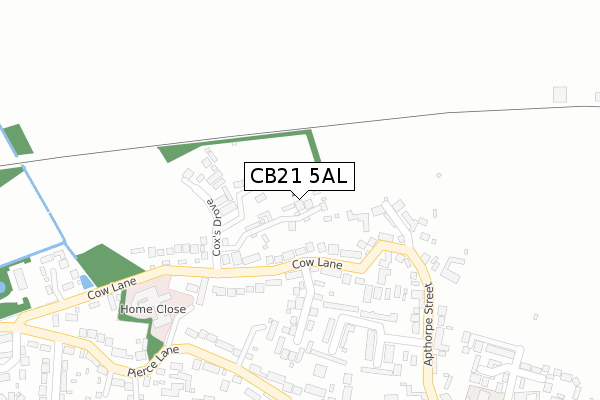 CB21 5AL map - large scale - OS Open Zoomstack (Ordnance Survey) CB21 5AL map - large scale - OS Open Zoomstack (Ordnance Survey)
