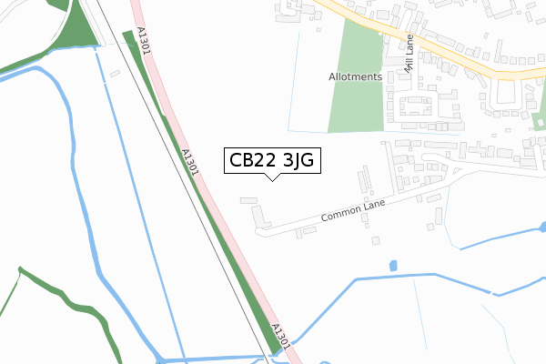 CB22 3JG map - large scale - OS Open Zoomstack (Ordnance Survey) CB22 3JG map - large scale - OS Open Zoomstack (Ordnance Survey)