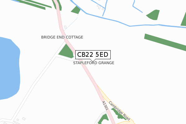 CB22 5ED map - large scale - OS Open Zoomstack (Ordnance Survey) CB22 5ED map - large scale - OS Open Zoomstack (Ordnance Survey)