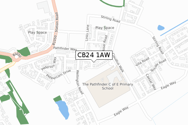 CB24 1AW map - large scale - OS Open Zoomstack (Ordnance Survey) CB24 1AW map - large scale - OS Open Zoomstack (Ordnance Survey)