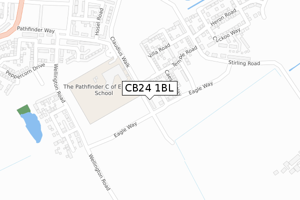 CB24 1BL map - large scale - OS Open Zoomstack (Ordnance Survey) CB24 1BL map - large scale - OS Open Zoomstack (Ordnance Survey)
