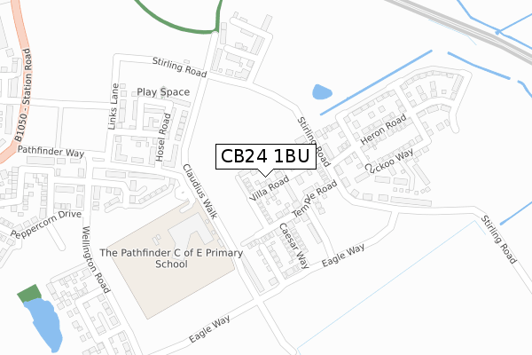 CB24 1BU map - large scale - OS Open Zoomstack (Ordnance Survey) CB24 1BU map - large scale - OS Open Zoomstack (Ordnance Survey)