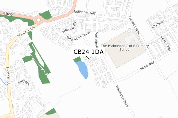 CB24 1DA map - large scale - OS Open Zoomstack (Ordnance Survey) CB24 1DA map - large scale - OS Open Zoomstack (Ordnance Survey)