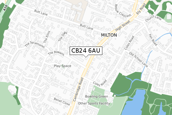 CB24 6AU map - large scale - OS Open Zoomstack (Ordnance Survey) CB24 6AU map - large scale - OS Open Zoomstack (Ordnance Survey)