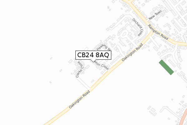 CB24 8AQ map - large scale - OS Open Zoomstack (Ordnance Survey) CB24 8AQ map - large scale - OS Open Zoomstack (Ordnance Survey)
