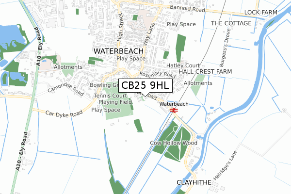 CB25 9HL map - small scale - OS Open Zoomstack (Ordnance Survey) CB25 9HL map - small scale - OS Open Zoomstack (Ordnance Survey)