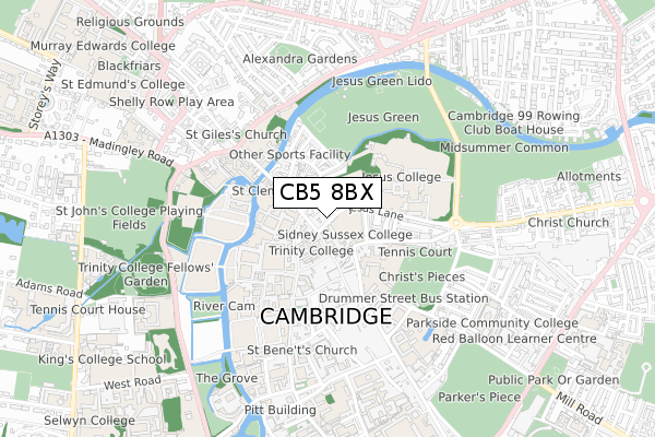 CB5 8BX map - small scale - OS Open Zoomstack (Ordnance Survey) CB5 8BX map - small scale - OS Open Zoomstack (Ordnance Survey)