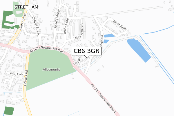 CB6 3GR map - large scale - OS Open Zoomstack (Ordnance Survey) CB6 3GR map - large scale - OS Open Zoomstack (Ordnance Survey)