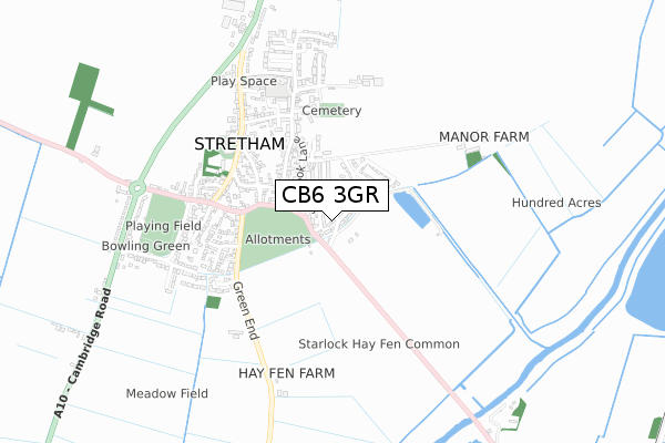 CB6 3GR map - small scale - OS Open Zoomstack (Ordnance Survey) CB6 3GR map - small scale - OS Open Zoomstack (Ordnance Survey)