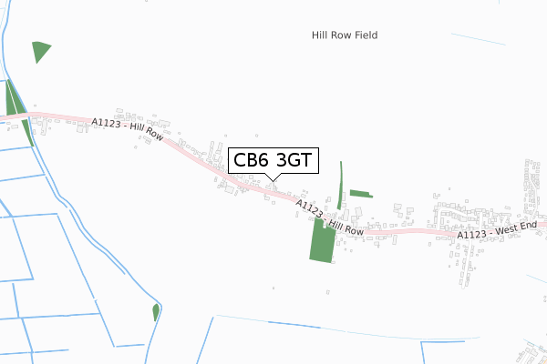 CB6 3GT map - small scale - OS Open Zoomstack (Ordnance Survey) CB6 3GT map - small scale - OS Open Zoomstack (Ordnance Survey)