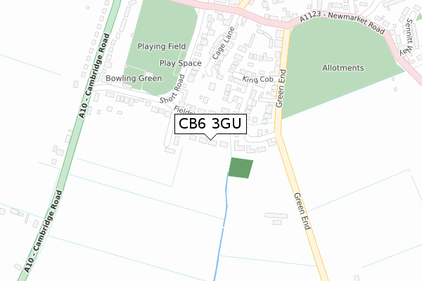 CB6 3GU map - large scale - OS Open Zoomstack (Ordnance Survey) CB6 3GU map - large scale - OS Open Zoomstack (Ordnance Survey)
