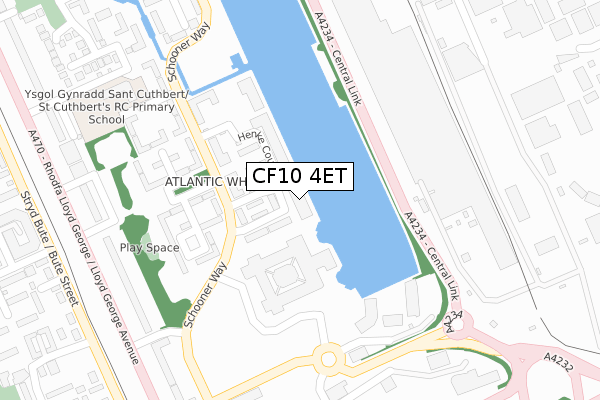 CF10 4ET map - large scale - OS Open Zoomstack (Ordnance Survey) CF10 4ET map - large scale - OS Open Zoomstack (Ordnance Survey)