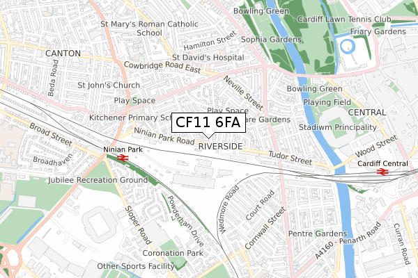 CF11 6FA map - small scale - OS Open Zoomstack (Ordnance Survey) CF11 6FA map - small scale - OS Open Zoomstack (Ordnance Survey)