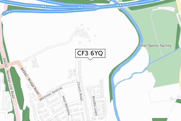 CF3 6YQ map - large scale - OS Open Zoomstack (Ordnance Survey) CF3 6YQ map - large scale - OS Open Zoomstack (Ordnance Survey)