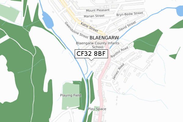 CF32 8BF map - large scale - OS Open Zoomstack (Ordnance Survey) CF32 8BF map - large scale - OS Open Zoomstack (Ordnance Survey)