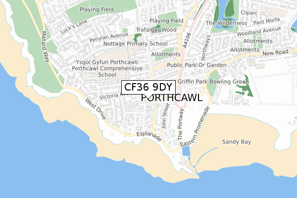 CF36 9DY map - small scale - OS Open Zoomstack (Ordnance Survey) CF36 9DY map - small scale - OS Open Zoomstack (Ordnance Survey)