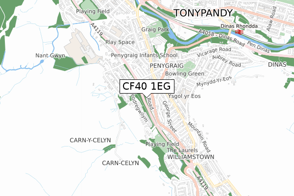 CF40 1EG map - small scale - OS Open Zoomstack (Ordnance Survey) CF40 1EG map - small scale - OS Open Zoomstack (Ordnance Survey)