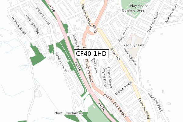 CF40 1HD map - large scale - OS Open Zoomstack (Ordnance Survey) CF40 1HD map - large scale - OS Open Zoomstack (Ordnance Survey)