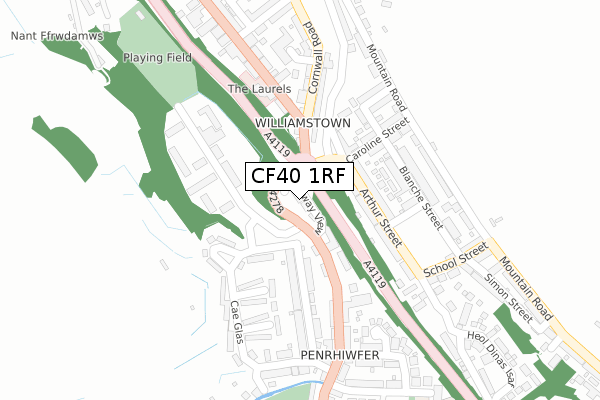 CF40 1RF map - large scale - OS Open Zoomstack (Ordnance Survey) CF40 1RF map - large scale - OS Open Zoomstack (Ordnance Survey)