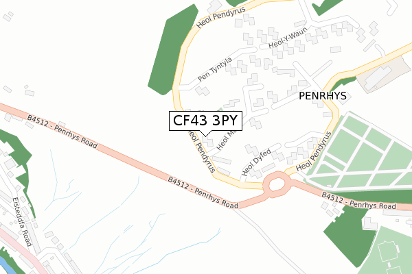 CF43 3PY map - large scale - OS Open Zoomstack (Ordnance Survey) CF43 3PY map - large scale - OS Open Zoomstack (Ordnance Survey)