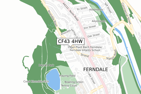 CF43 4HW map - large scale - OS Open Zoomstack (Ordnance Survey) CF43 4HW map - large scale - OS Open Zoomstack (Ordnance Survey)