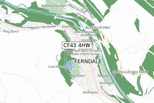 CF43 4HW map - small scale - OS Open Zoomstack (Ordnance Survey) CF43 4HW map - small scale - OS Open Zoomstack (Ordnance Survey)