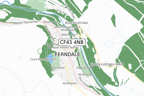 CF43 4NB map - small scale - OS Open Zoomstack (Ordnance Survey) CF43 4NB map - small scale - OS Open Zoomstack (Ordnance Survey)