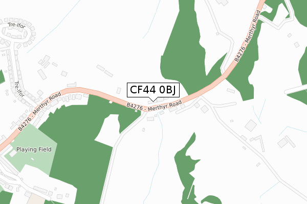 CF44 0BJ map - large scale - OS Open Zoomstack (Ordnance Survey) CF44 0BJ map - large scale - OS Open Zoomstack (Ordnance Survey)