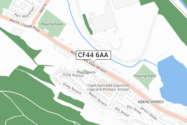 CF44 6AA map - large scale - OS Open Zoomstack (Ordnance Survey) CF44 6AA map - large scale - OS Open Zoomstack (Ordnance Survey)