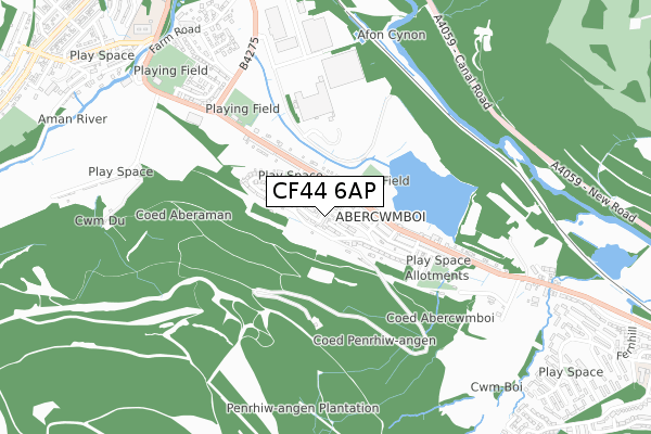 CF44 6AP map - small scale - OS Open Zoomstack (Ordnance Survey) CF44 6AP map - small scale - OS Open Zoomstack (Ordnance Survey)
