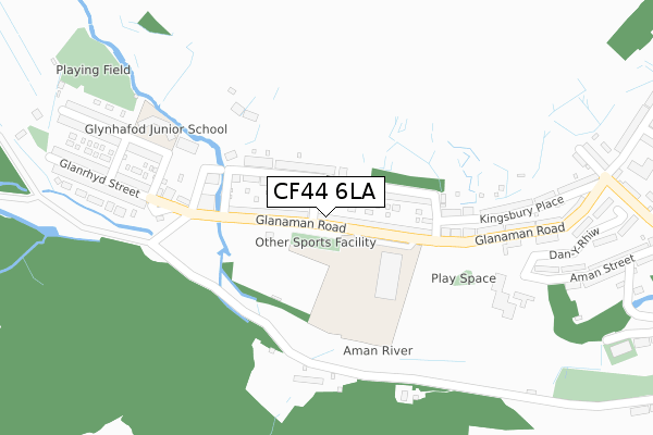 CF44 6LA map - large scale - OS Open Zoomstack (Ordnance Survey) CF44 6LA map - large scale - OS Open Zoomstack (Ordnance Survey)