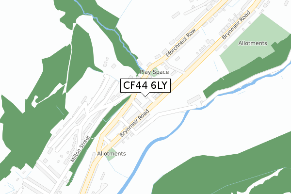 CF44 6LY map - large scale - OS Open Zoomstack (Ordnance Survey) CF44 6LY map - large scale - OS Open Zoomstack (Ordnance Survey)