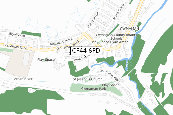 CF44 6PD map - large scale - OS Open Zoomstack (Ordnance Survey) CF44 6PD map - large scale - OS Open Zoomstack (Ordnance Survey)