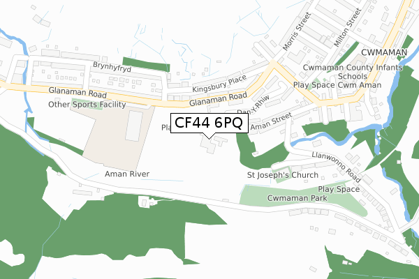 CF44 6PQ map - large scale - OS Open Zoomstack (Ordnance Survey) CF44 6PQ map - large scale - OS Open Zoomstack (Ordnance Survey)