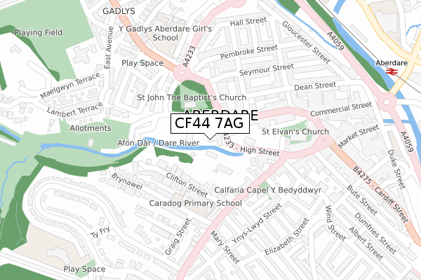 CF44 7AG map - large scale - OS Open Zoomstack (Ordnance Survey) CF44 7AG map - large scale - OS Open Zoomstack (Ordnance Survey)