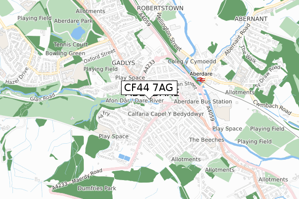CF44 7AG map - small scale - OS Open Zoomstack (Ordnance Survey) CF44 7AG map - small scale - OS Open Zoomstack (Ordnance Survey)