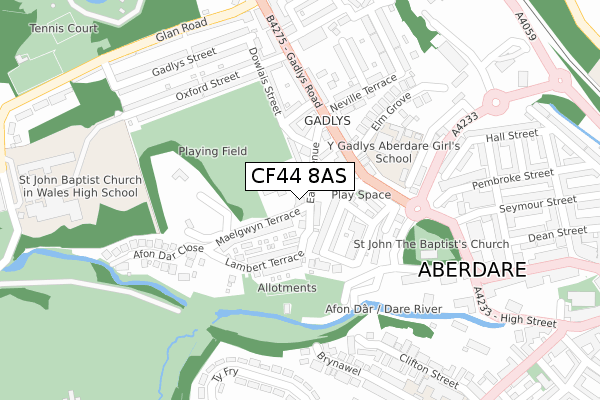 CF44 8AS map - large scale - OS Open Zoomstack (Ordnance Survey) CF44 8AS map - large scale - OS Open Zoomstack (Ordnance Survey)