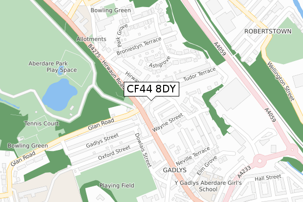 CF44 8DY map - large scale - OS Open Zoomstack (Ordnance Survey) CF44 8DY map - large scale - OS Open Zoomstack (Ordnance Survey)