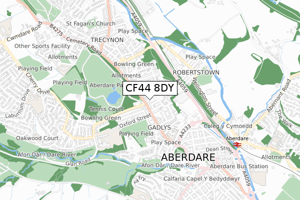 CF44 8DY map - small scale - OS Open Zoomstack (Ordnance Survey) CF44 8DY map - small scale - OS Open Zoomstack (Ordnance Survey)