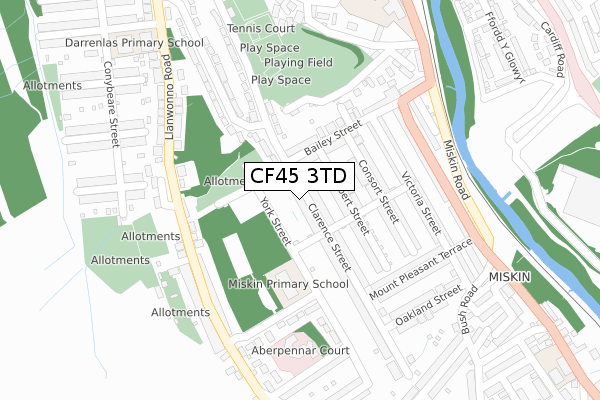 CF45 3TD map - large scale - OS Open Zoomstack (Ordnance Survey) CF45 3TD map - large scale - OS Open Zoomstack (Ordnance Survey)